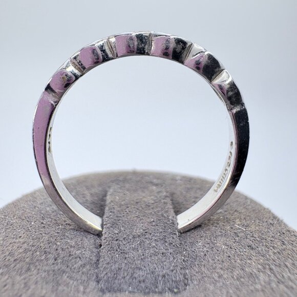 VTG Solid Sterling Silver 925 Marquise Cut Cubic Zirconia Ring Size 9.75 - Picture 2 of 9